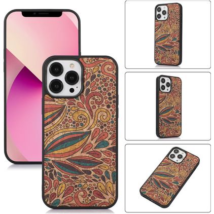 Mobigear Cork iPhone 14 Plus Hülle Flexibles TPU Backcover - Model 3