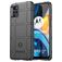Mobigear Rugged Shield Motorola Moto G22 Hülle Flexibles TPU Backcover Stoßfest - Schwarz