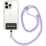 Mobigear Lanyard Verstellbare Universal-Handykette - Lila / Weiß