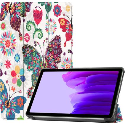Mobigear Tri-Fold Samsung Galaxy Tab A7 Lite Klapphülle - Schmetterling