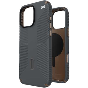 Speck Presidio2 Grip iPhone 16 Pro Max MagSafe Hülle Hardcase Backcover Stoßfest - Charcoal Grey