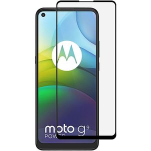 Mobigear Premium Motorola Moto G9 Power Panzerglas Gehärtetes Glas Displayschutz - Hüllenfreundlich - Schwarz