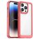 Mobigear Crystal iPhone 15 Pro Hülle Hardcase Backcover - Transparent / Rot