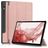 Mobigear Tri-Fold Samsung Galaxy Tab S9 Plus Klapphülle + Stylus-Halter - Roségold