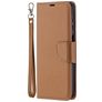 Mobigear Excellent Samsung Galaxy A12 Klapphülle Portemonnaie - Cognac