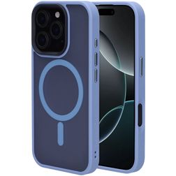 Mobiparts Hardcover iPhone 16 Pro MagSafe Hülle Hardcase Backcover - Satin Light Blue