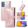Mobigear Mandala Samsung Galaxy M52 Hülle Klapphülle Geldbörse - Roségold