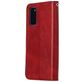 Mobigear Zipper Samsung Galaxy S20 Hülle Klapphülle Geldbörse - Rot