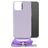 Mobilize Lanyard Gelly iPhone 15 Pro Max Flexibles TPU Handykette - Pastel Purple