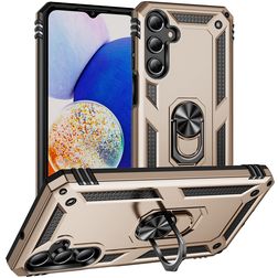 Mobigear Armor ring Samsung Galaxy A16 Hülle Hardcase Backcover Stoßfest mit Ringhalter - Gold