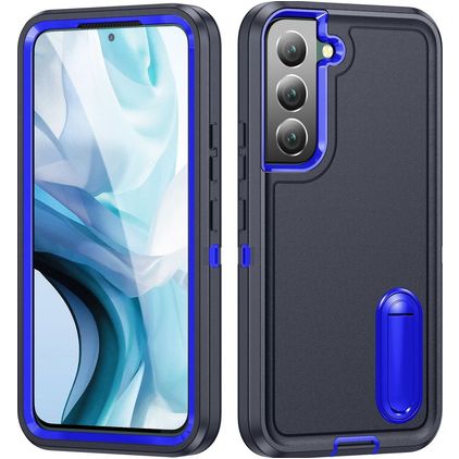 Mobigear Rugged Stand Samsung Galaxy S23 Hardcase Backcover Shockproof mit Ständer - Dunkelblau