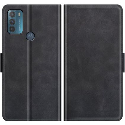 Mobigear Slim Magnet Motorola Moto G50 Hülle Klapphülle Geldbörse - Schwarz