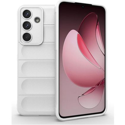 Mobigear Bumpy Samsung Galaxy S25 FE Hülle Flexibles TPU Backcover - Weiß