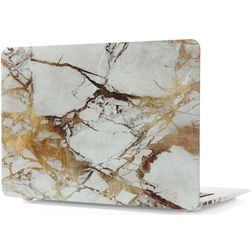 Mobigear Marble MacBook Pro 13 Zoll (2016-2023) Hardcase Hülle MacBook Case - Braun - Model A1706 / A1708 / A1989 / A2159 / A2289 / A2251 / A2338
