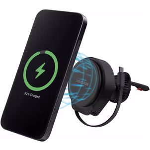 Mobilize Retractable Cable MagSafe Autohalterung Lüftungsgitter Magnetisch Universal - Schwarz