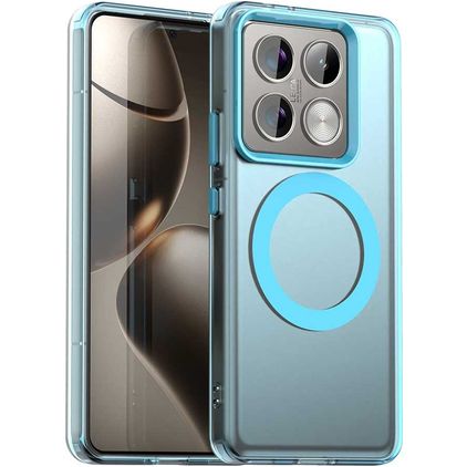 Mobigear Shockproof Xiaomi 14T Pro MagSafe Hülle Hardcase Backcover - Blau