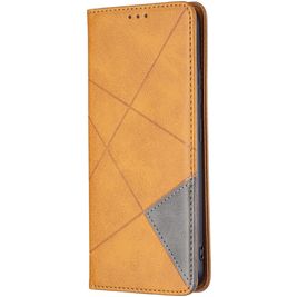 Mobigear Rhombus Slim POCO M4 Pro 5G Hülle Klapphülle - Cognac