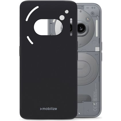 Mobilize Rubber Gelly Nothing Phone (2a) Plus TPU (flexibel) Backcover - Schwarz