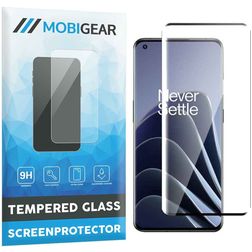Mobigear Premium OnePlus 10 Pro Panzerglas Displayschutz - Hüllenfreundlich - Schwarz