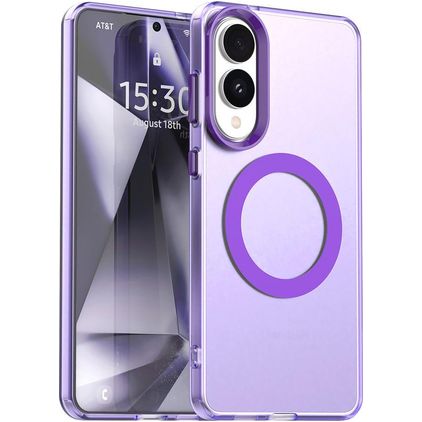 Mobigear Shockproof Samsung Galaxy S25 Edge MagSafe Hülle Hardcase Backcover - Lila