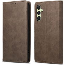 Mobigear Wallet Samsung Galaxy A17 Hülle Klapphülle Geldbörse - Braun
