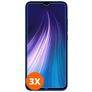 Mobigear Xiaomi Redmi Note 8 Panzerglas Gehärtetes Glas Displayschutz - Hüllenfreundlich (3er Pack)