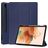 Mobigear Tri-Fold Gel Samsung Galaxy Tab S7 FE TPU / Kunstleder Klapphülle + Stylus-Halter - Dunkelblau