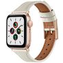 Mobigear Napoli Leder Apple Watch Armband Dornschließe - 42/41/40/38 mm - Weiß