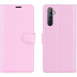 Mobigear Classic Realme 6 Hülle Klapphülle Geldbörse - Pink