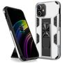 Mobigear Armor Stand iPhone 12 Pro Max Hülle Hardcase Backcover Stoßfest mit Ständer - Silber