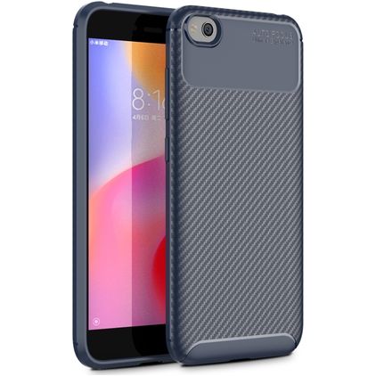 Mobigear Racing Xiaomi Redmi Go Hülle Flexibles TPU Backcover - Blau