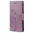 Mobigear Flowers Samsung Galaxy A23 Hülle Klapphülle Geldbörse - Lila