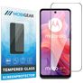 Mobigear Premium Motorola Moto E14 Panzerglas Gehärtetes Glas Displayschutz - Hüllenfreundlich - Schwarz