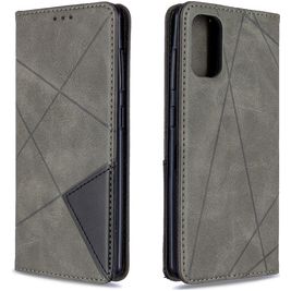 Mobigear Rhombus Slim Samsung Galaxy A41 Hülle Klapphülle - Schwarz