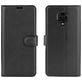 Mobigear Classic Xiaomi Redmi Note 9 Pro Hülle Klapphülle Geldbörse - Schwarz