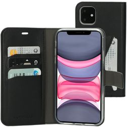 Mobiparts Classic Wallet iPhone 11 Klapphülle Portemonnaie - Schwarz
