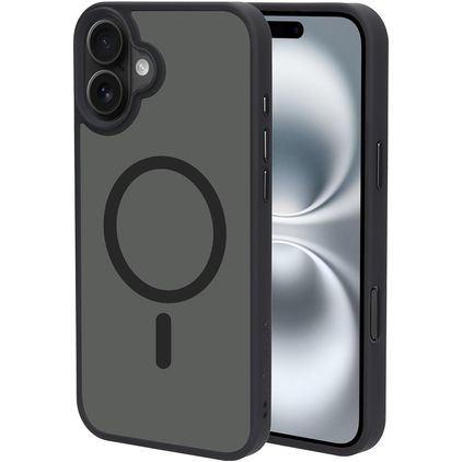 Mobiparts Hardcover iPhone 16 Plus MagSafe Hülle Hardcase Backcover - Satin Black