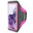 Mobiparts Comfort Fit Handyhalterung Joggen Samsung Galaxy S20 Plus Sporthülle Neopren Sportarmband - Neon Pink