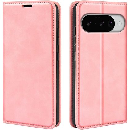 Mobigear Retro Slim Google Pixel 10 Hülle Klapphülle Geldbörse - Pink