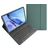 Mobigear Keys iPad 7 (2019) Hülle QWERTZ Bluetooth Tastatur Klapphülle + Stifthalter - Grün