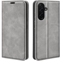 Mobigear Retro Slim Samsung Galaxy A27 Hülle Klapphülle Geldbörse - Grau