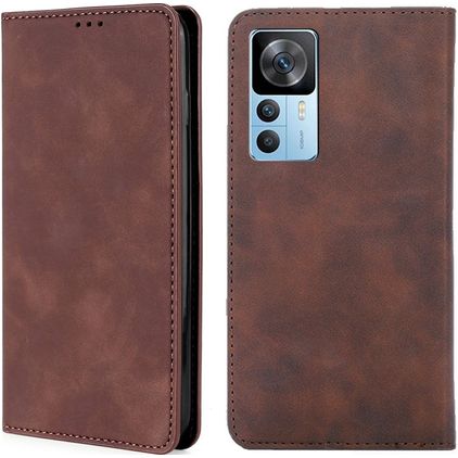 Mobigear Retro Slim Xiaomi 12T Pro Hülle Klapphülle Geldbörse - Braun