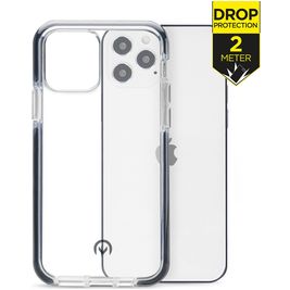 Mobilize Shatterproof iPhone 12 Hülle Hardcase Backcover Stoßfest - Transparent / Schwarz