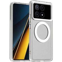 Mobigear Shockproof POCO X6 Pro MagSafe Hülle Hardcase Backcover - Weiß