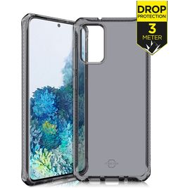 ITSkins SpectrumClear Samsung Galaxy S20 Plus Hülle Flexibles TPU Backcover Stoßfest - Schwarz