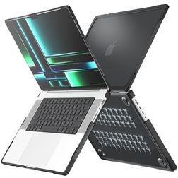 Mobigear Shockproof Pro MacBook Pro 14 Zoll (2021-2024) Hardcase Hülle MacBook Case - Schwarz - Model A2442 / A2779 / A2918 / A2992 / A3401