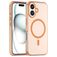 Mobigear Shockproof iPhone 16 Plus MagSafe Hülle Flexibles TPU Backcover - Orange