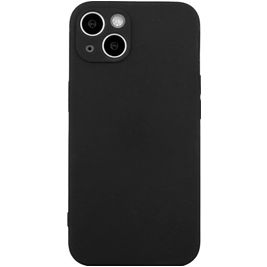 Mobigear Colors iPhone 15 Plus Hülle Flexibles TPU Backcover - Schwarz