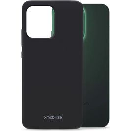 Mobilize Rubber Gelly OPPO Reno 14 Hülle Flexibles TPU Backcover - Schwarz