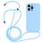 Mobigear Lanyard iPhone 15 Pro Silikon Handykette - Blau